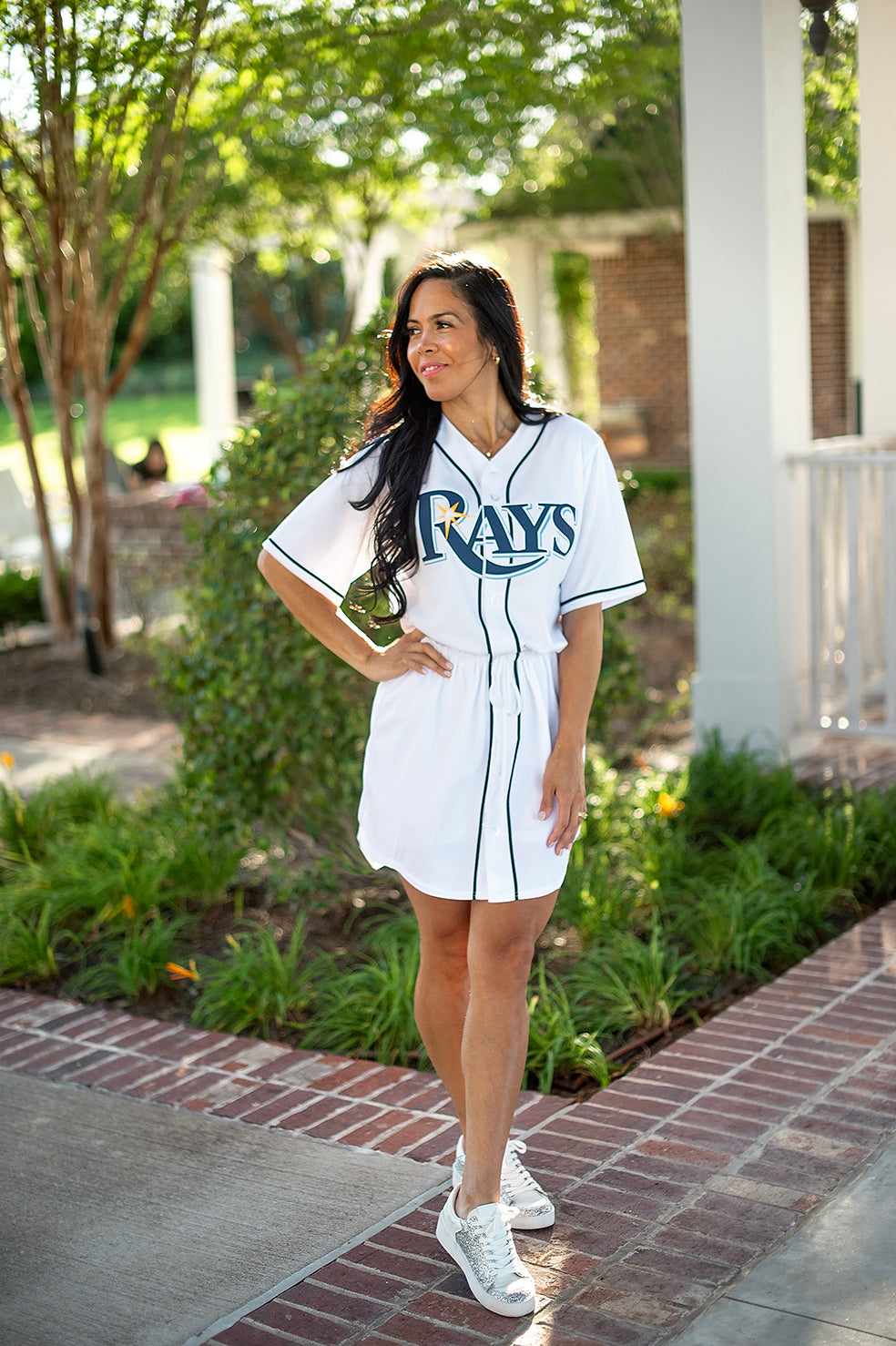 Tampa Bay Rays Inspired Baseball Jersey - White