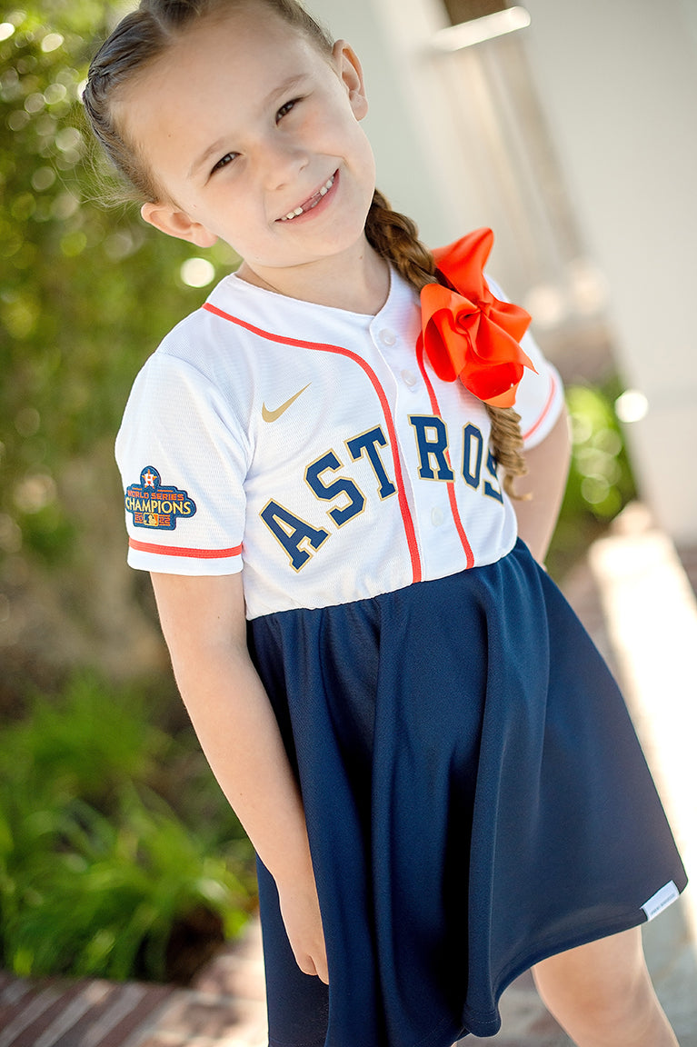 Houston Astros Gold Collection Fan Dress- Girls