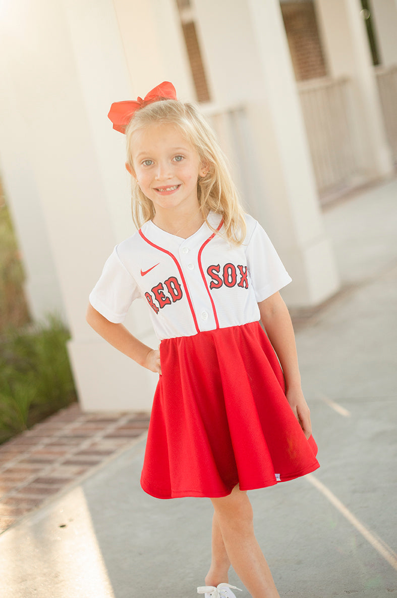 Pink Little Red Sox Baseball Fan Tee – babyfans